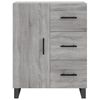 vidaXL Highboard Grey Sonoma 69.5x34x180 cm Engineered Wood