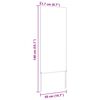 vidaXL Garden Privacy Screen Silver 50 x 140 cm Stainless steel