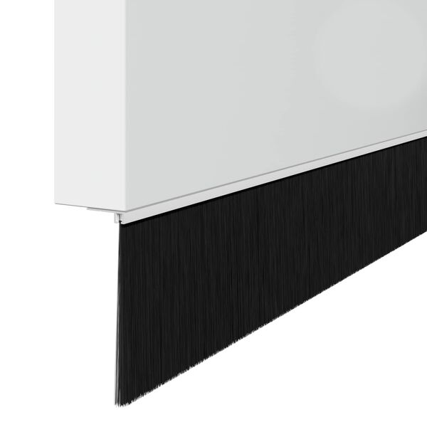 vidaXL Screw-on Door Brush Seals 6 pcs White 100 cm Aluminium Alloy