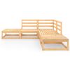 vidaXL 5 Piece Garden Lounge Set Solid Wood Pine