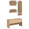 vidaXL Hallway Furniture Set 4 pcs Artisian Oak Engineered Wood