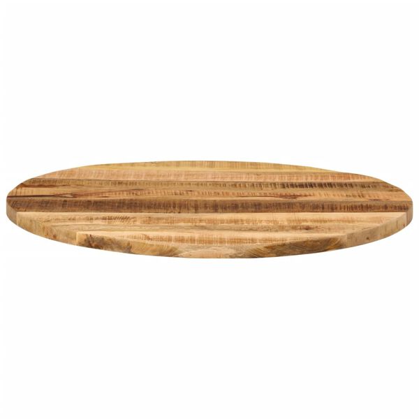 vidaXL Table Top &Oslash; 70x2.5 cm Round Solid Wood Rough Mango