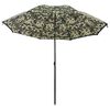 vidaXL Fishing Umbrella Camouflage 220 x 193 cm Oxford Polyester