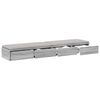 vidaXL Bed Drawers Grey Sonoma 150 x 36.5 x 16.5 cm Engineered Wood