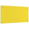 vidaXL Kitchen Backsplash Yellow 80 x 40 x 0.6 cm Tempered Glass
