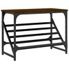 vidaXL Shoe Rack Brown Oak 60x30x45 cm Engineered Wood