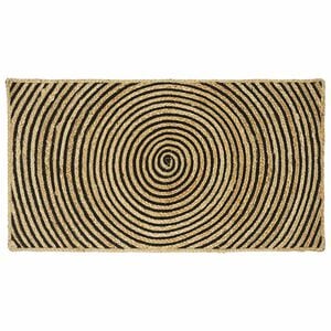 vidaXL Rug Natural and Black 60 x 110 cm Jute