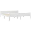 vidaXL Bed Frame without Mattress White Solid Wood Pine 200x200 cm