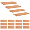 vidaXL Stair Treads 16 pcs 80 x 25 x 2 cm Varnish Solid Beech Wood