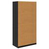 vidaXL Wardrobe with Shelf Black Oak 100 x 50x 200 cm Engineered Wood