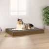 vidaXL Dog Bed Honey Brown 91,5x64x9 cm Solid Wood Pine