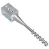 vidaXL Ground Spikes 6 pcs Silver 9x9x56 cm Galvanised Steel