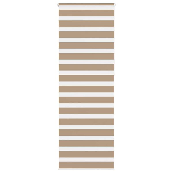 vidaXL Zebra Blind Sand Brown 70x230 cm Fabric Width 65.9 cm Polyester