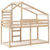 vidaXL Bunk Bed without Mattress 75x190 cm Small Single Solid Wood Pine
