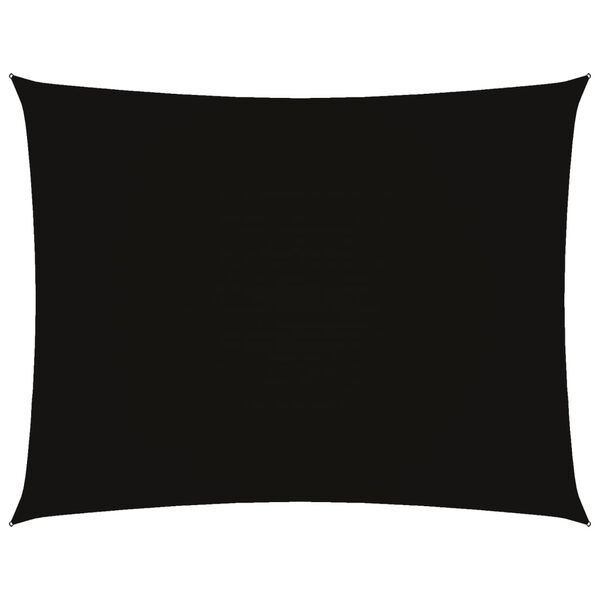 vidaXL Sunshade Sail Oxford Fabric Rectangular 3x4.5 m Black