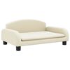 vidaXL Dog Bed Cream 70x45x30 cm Faux Leather