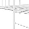 vidaXL Daybed Frame with Headboard White 75 x 190 cm Steel