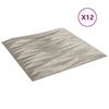 vidaXL Wall Panels 12 pcs Beton 50x50 cm XPS 3 m² Stone