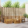 vidaXL Sofa Sets Natural Solid Acacia Wood