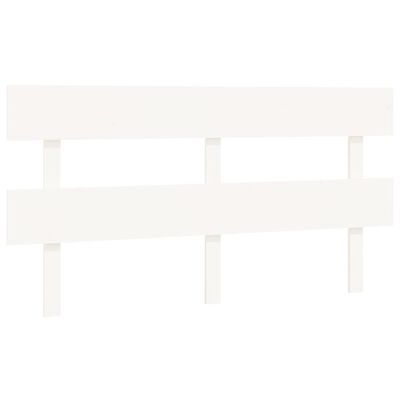 vidaXL Bed Headboard White 164x3x81 cm Solid Wood Pine