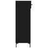 vidaXL Shoe Cabinet Black 30x35x105 cm Engineered Wood