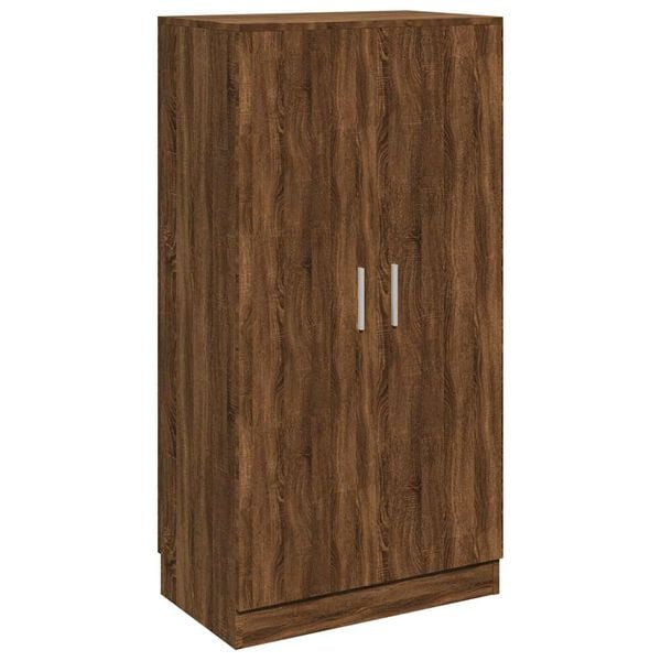 vidaXL Shoe Cabinet Brown Oak 55x35x108 cm Engineered Wood