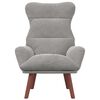 vidaXL Armchair Light Grey 69 x 74 x 93 cm Velvet