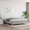 vidaXL Box Spring Bed Frame Light Grey Super King Fabric (UK/IE/FI/NO only)