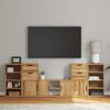 vidaXL 5 Piece TV Units with Storage ODDA Solid Wood Pine