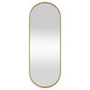 vidaXL Wall-mounted Mirror Gold 15x40 cm Oval