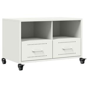 vidaXL TV Cabinet White 68x39x43,5 cm Steel