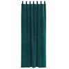 vidaXL Blackout Curtains 2 pcs Dark Green 140 x 225 cm Velvet