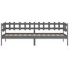 vidaXL Day Bed without Mattress Grey 80x200 cm Solid Wood Pine