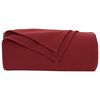 vidaXL Throw Blanket Bordeaux Red 270 x 240 cm Fleece