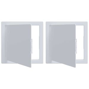 vidaXL Access Panels 2 pcs White 15 x 15 cm ABS Plastic