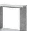 vidaXL Corner Bookcase 5-Tier Concrete Grey 50x50x179 cm Engineered Wood