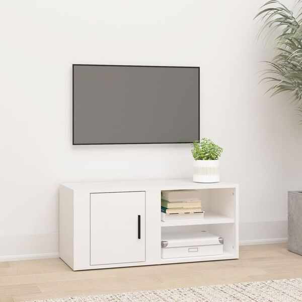 vidaXL TV Cabinet White 80x31,5x36 cm Engineered Wood
