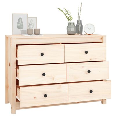 vidaXL Side Cabinet 100x40x72 cm Solid Wood Pine