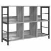 vidaXL Bookshelf Grey Sonoma 102 x 32 x 72.5 cm Engineered Wood