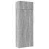 vidaXL Storage Cabinet Grey Sonoma 80x42.5x225 cm Engineered Wood