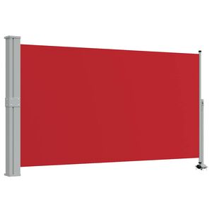 vidaXL Patio Retractable Side Awning 140 x 300 cm Red