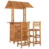 vidaXL 5 Piece Garden Bar Set Solid Wood Acacia