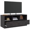 vidaXL TV Cabinet Black 99x39x44 cm Steel