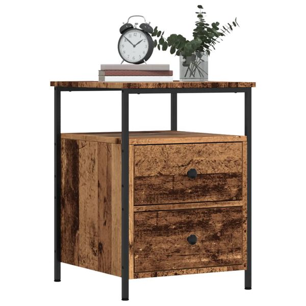 vidaXL Bedside Cabinets 2 pcs Old Wood 44x45x60 cm Engineered Wood