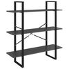vidaXL Book Cabinet | Grey | Engineered wood, metal | Medium | Book Cabinet