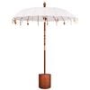 vidaXL Balinese Parasol with Base Round 190 x 190 x 295 cm