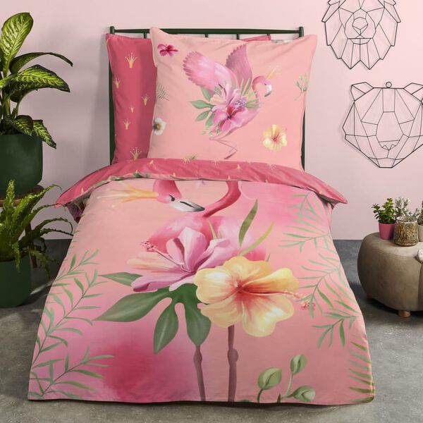 Good Morning Kids Duvet Cover QUEEN 135x200 cm Pink