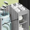 vidaXL Golf Cabinet with Wheel Plain Grey Sonoma 65 x 45 x 98 cm