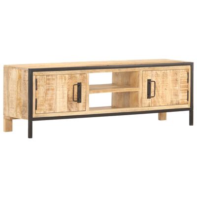 vidaXL TV Cabinet 120x30x40 cm Rough Mango Wood