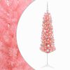 vidaXL Artificial Slim Christmas Tree with Bauble 150 cm 150 LEDs